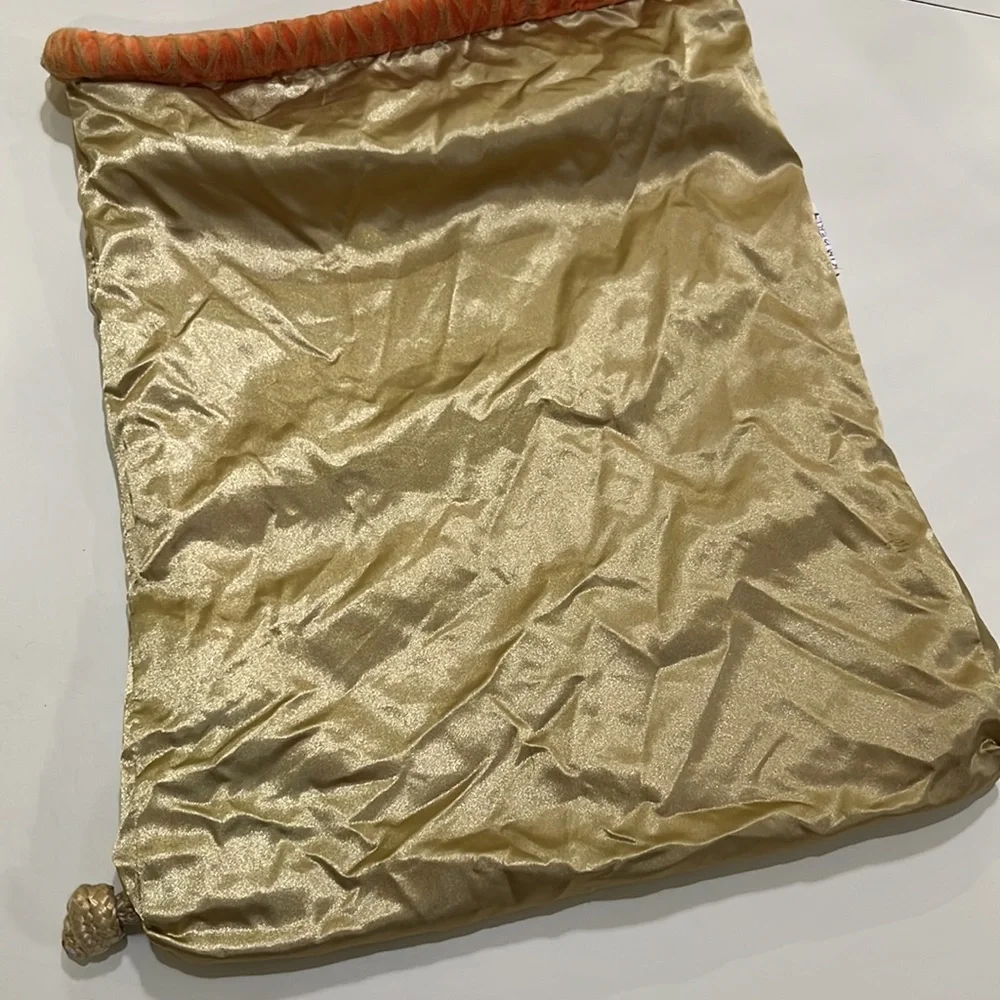Super Rare Nike Athletics West Collection 80s Backpack Drawstring Gym Orange